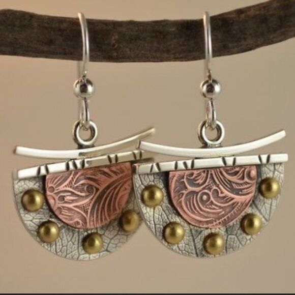boho statement earrings A205 - Picture 1 of 3